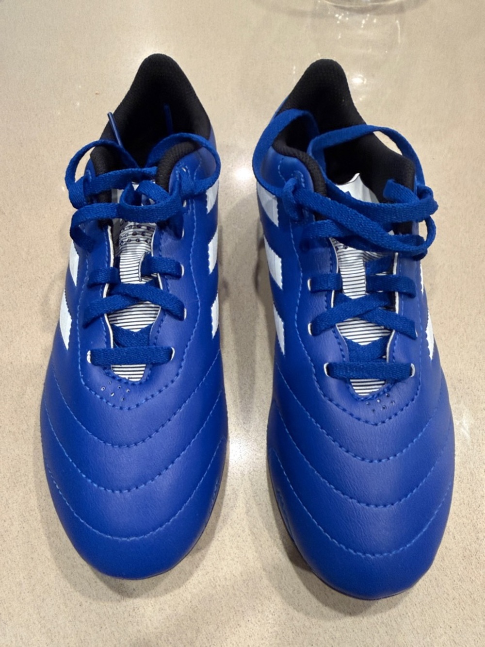 Adidas Kids Blue & White Goletto Soccer Cleats